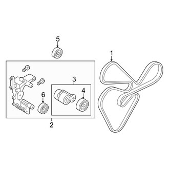 Hyundai OE - Cooling - Belts & Pulleys (Limited / SE 2.0L)
