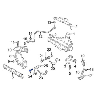 Hyundai OE - Turbocharger Coolant Line Bolt