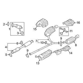 Hyundai OE - Exhaust System - Exhaust Components (2.0L)
