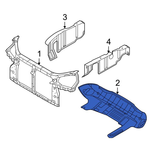 Radiator Support Splash Shield