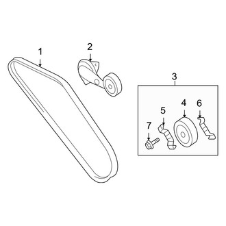 Hyundai OE - Cooling - Belts & Pulleys (2.7L)