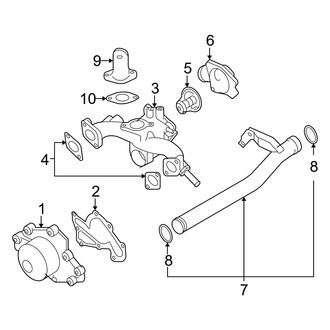 Hyundai OE - Cooling - Water Pump (Limited / SE 2.7L)
