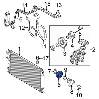 Hyundai OE - Accessory Drive Belt Tensioner Pulley