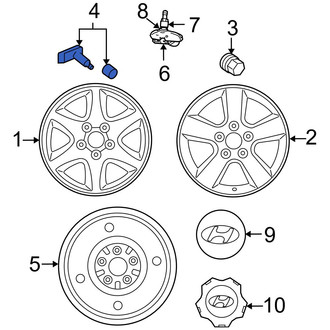 Hyundai OE - Tire Valve Stem