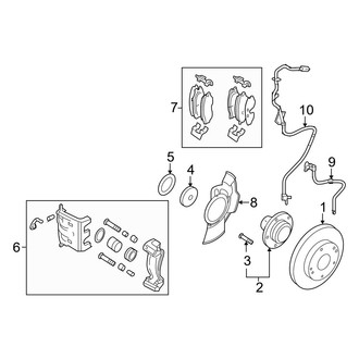 Hyundai OE - Front Suspension - Brake Components