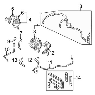 Hyundai OE - Steering Gear & Linkage - Pump & Hoses (GLS / Limited 2.0L Gas)