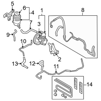 Hyundai OE - Steering Gear & Linkage - Pump & Hoses (2.7L)