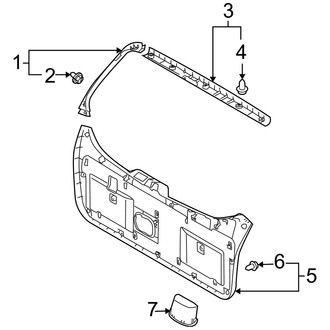 Hyundai OE - Lift Gate - Interior Trim