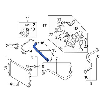Hyundai OE - Engine Coolant Pipe