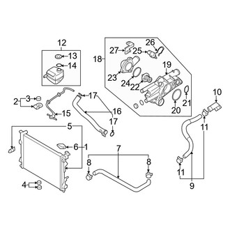Hyundai OE - Cooling - Radiator & Components