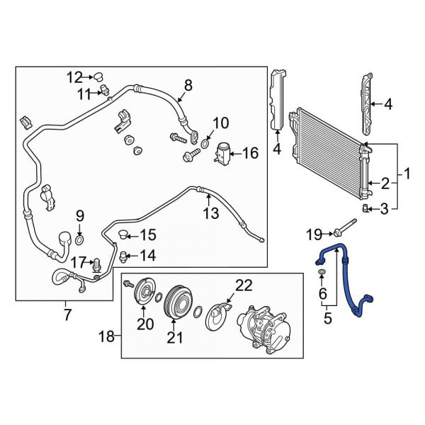 Hyundai OE 977622S500 - A/C Refrigerant Hose