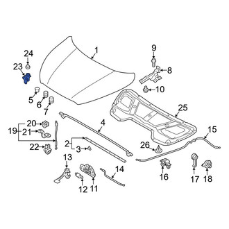 Hyundai OE - Front Hood Contact Switch