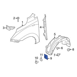 Hyundai OE - Front Left Fender Liner Extension