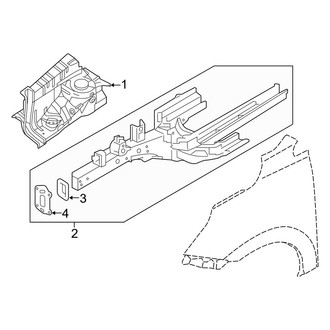 Hyundai OE - Fender - Inner Components