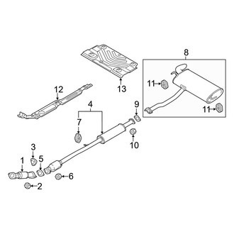 Hyundai OE - Exhaust System - Exhaust Components (Gas)