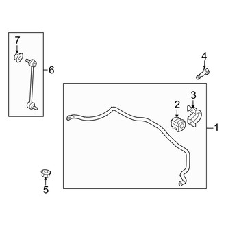 Hyundai OE - Front Suspension - Stabilizer Bar & Components