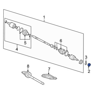 Hyundai OE - Front CV Joint Nut