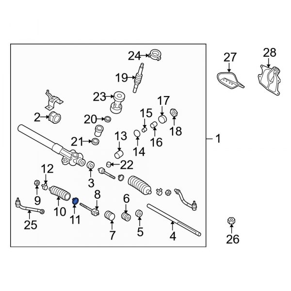 Rack and Pinion Bellows Clamp