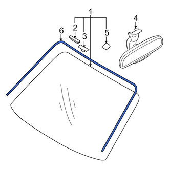 Hyundai OE - Front Windshield Molding