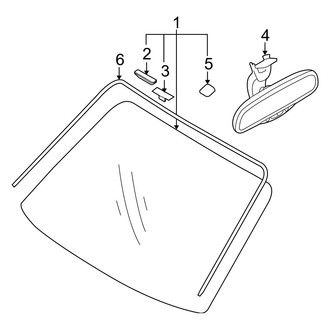Hyundai OE - Windshield - Glass