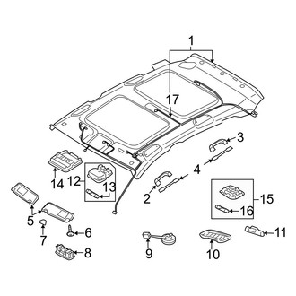 Hyundai OE - Roof - Interior Trim (With Sunroof)