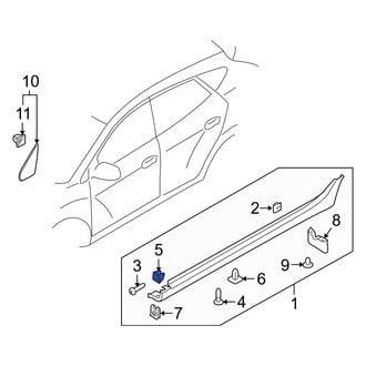 Hyundai OE - Upper Bumper Cover Nut