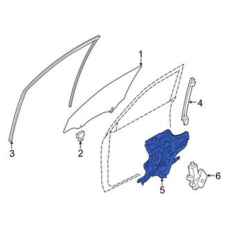 Hyundai OE - Front Right Window Regulator