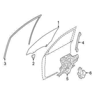 Hyundai OE - Front Door - Glass & Hardware