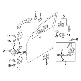 Hyundai OE - Door Check Bolt