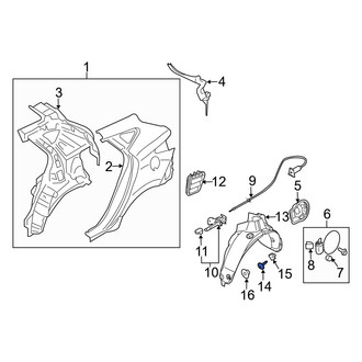 Hyundai OE - Mud Flap Screw