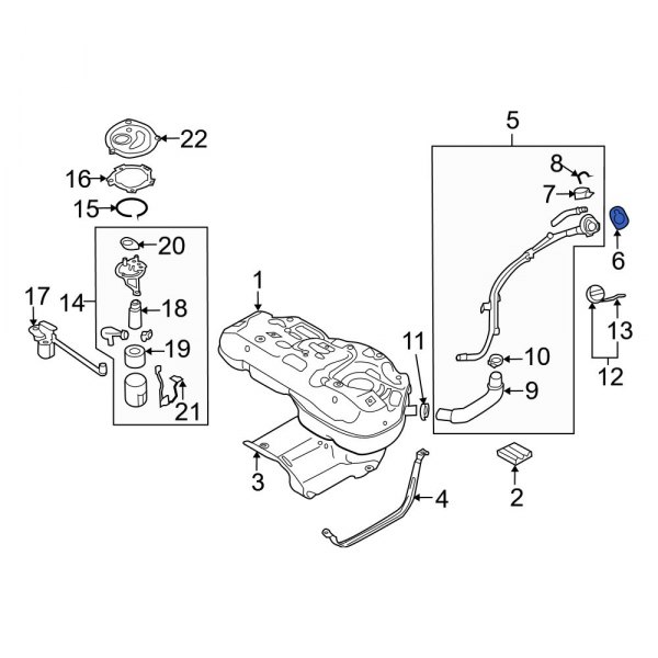 Fuel Filler Neck Gasket