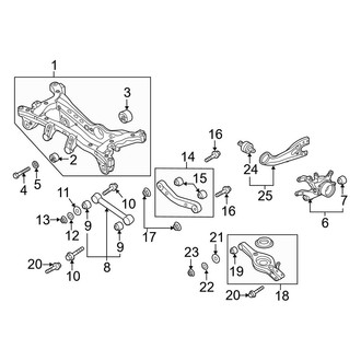 Hyundai OE - Rear Suspension - Suspension Components (AWD)
