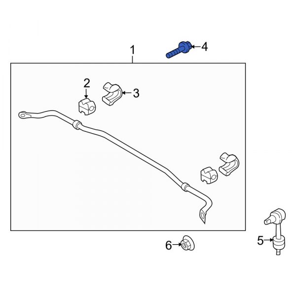 Suspension Stabilizer Bar Bracket Bolt