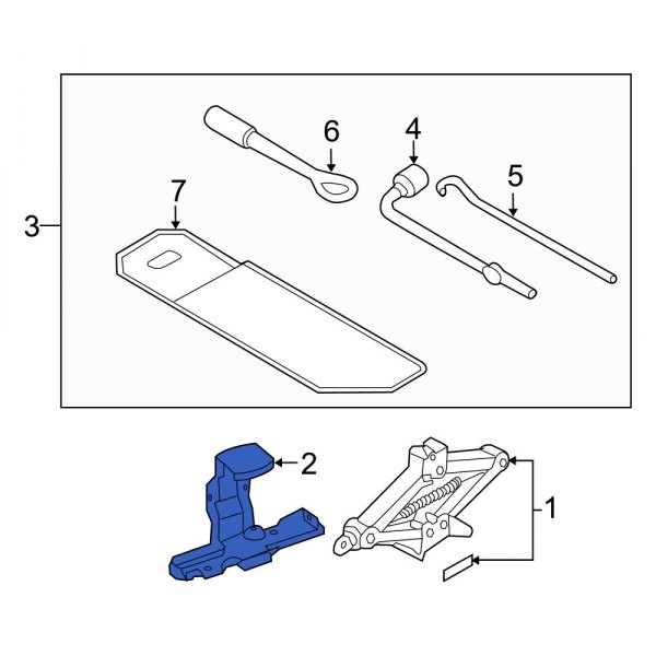 Hyundai OE 091152S000 Floor Jack Bracket