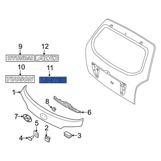 Hyundai OE - Rear Hatch Emblem