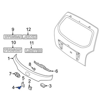 Hyundai OE - Outer Liftgate Finish Panel Bolt