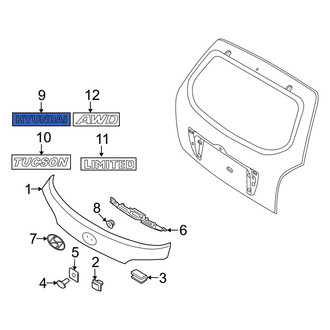 Hyundai OE - Rear Hatch Emblem
