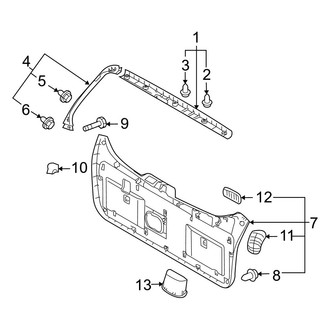 Hyundai OE - Lift Gate - Interior Trim