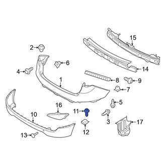 Hyundai OE - Rear Upper Bumper Cover Screw