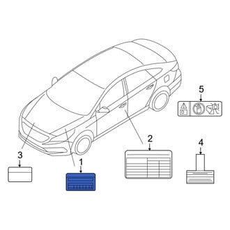 Hyundai OE - Emission Label