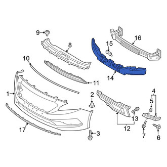 Hyundai OE - Front Bumper Impact Absorber