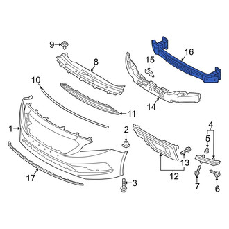 Hyundai OE - Front Bumper Impact Bar