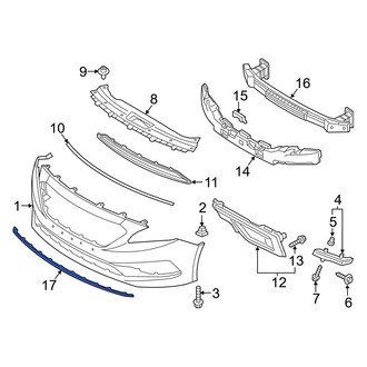 Hyundai OE - Front Upper Bumper Trim