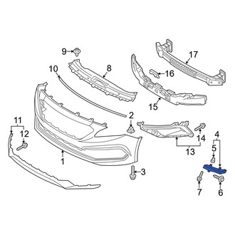Hyundai OE - Front Left Bumper Guide