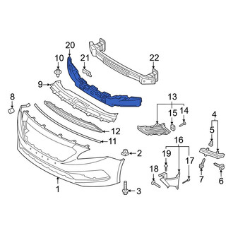 Hyundai OE - Front Bumper Impact Absorber