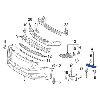 Hyundai OE - Front Right Bumper Guide