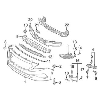 Hyundai OE - Front Bumper & Grille - Bumper & Components (Cover & Components), (Hybrid / Hybrid Limited / Plug-In Hybrid / Plug-In Hybrid Limited)