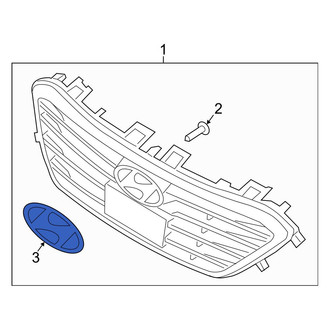 Hyundai OE - Front Grille Emblem