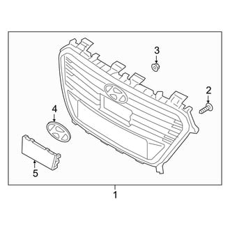 Hyundai OE - Front Bumper & Grille - Grille & Components (Hybrid / Hybrid Limited / Plug-In Hybrid / Plug-In Hybrid Limited)