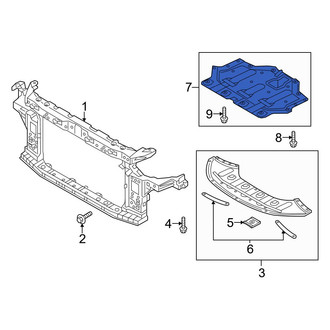 Hyundai OE - Front Radiator Support Splash Shield